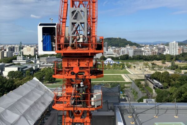 タワークレーン3号機の組立てを行いました！